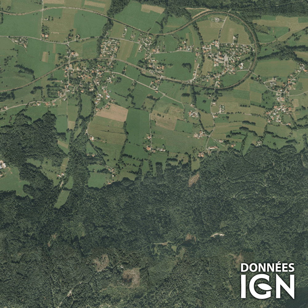 Carte satellite IGN au 1 : 25 000 pour GPS - Haute Savoie