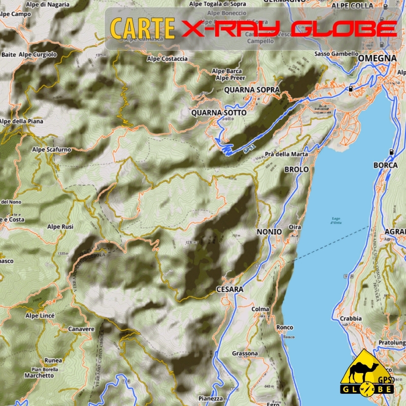 Carte Xr Globe De L Italie Nord Carte Haute Precision Pour Gps